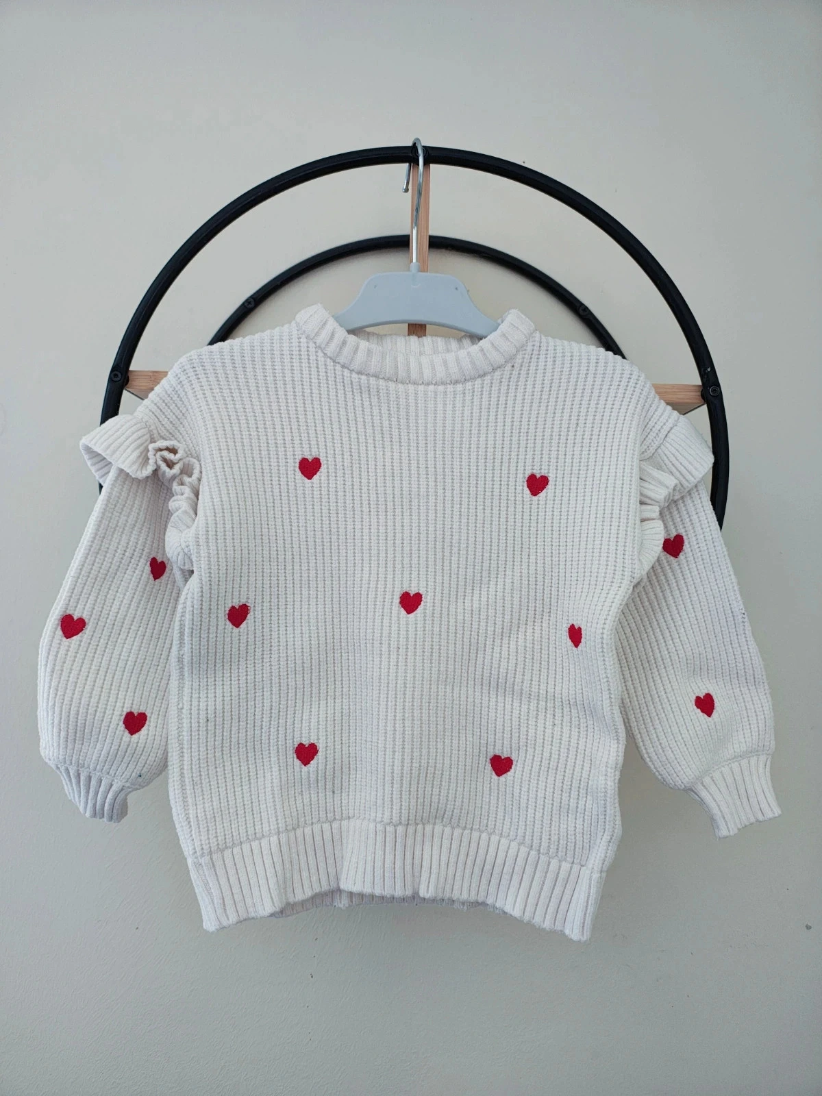 36 mois 3ans pull coeur brodé Vertbaudet